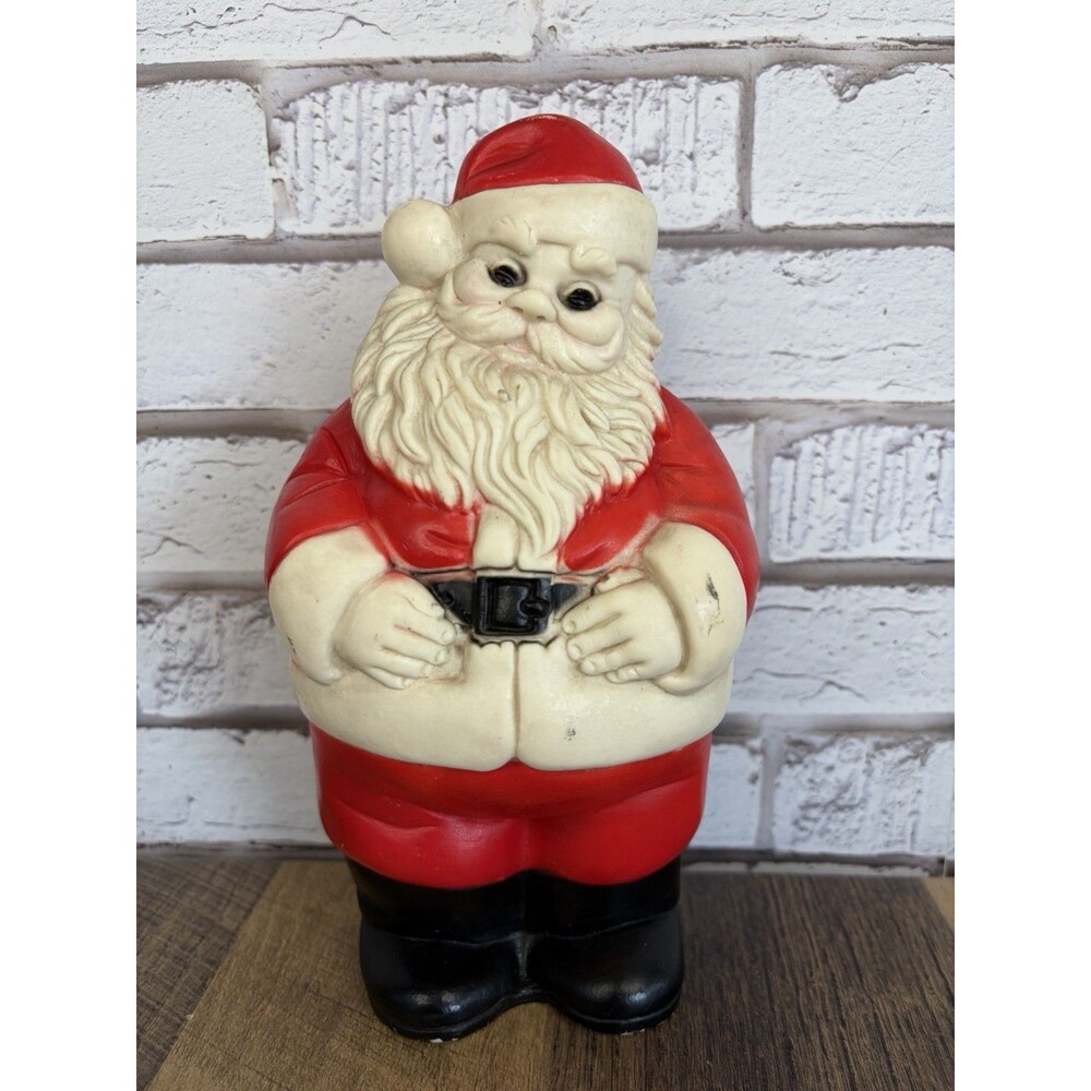 Vintage Arrow Rubber Plastics Edward Mobley Plastic Toy Santa Claus SQUEAKY